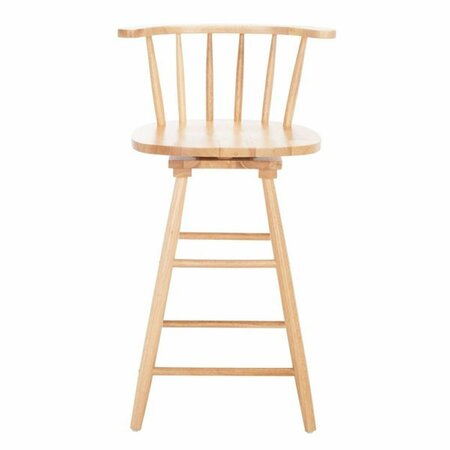 SAFAVIEH Ray Swivel Counter Stool, Natural BST1402D